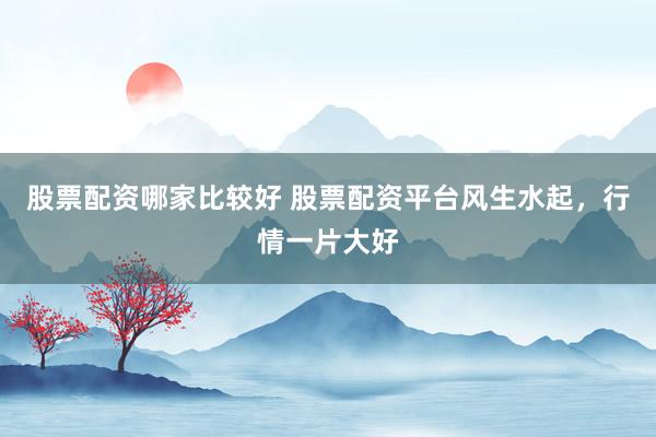 股票配资哪家比较好 股票配资平台风生水起，行情一片大好